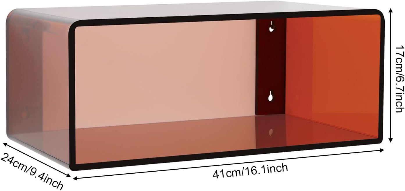 Modern Minimalist Acrylic Floating Nightstand