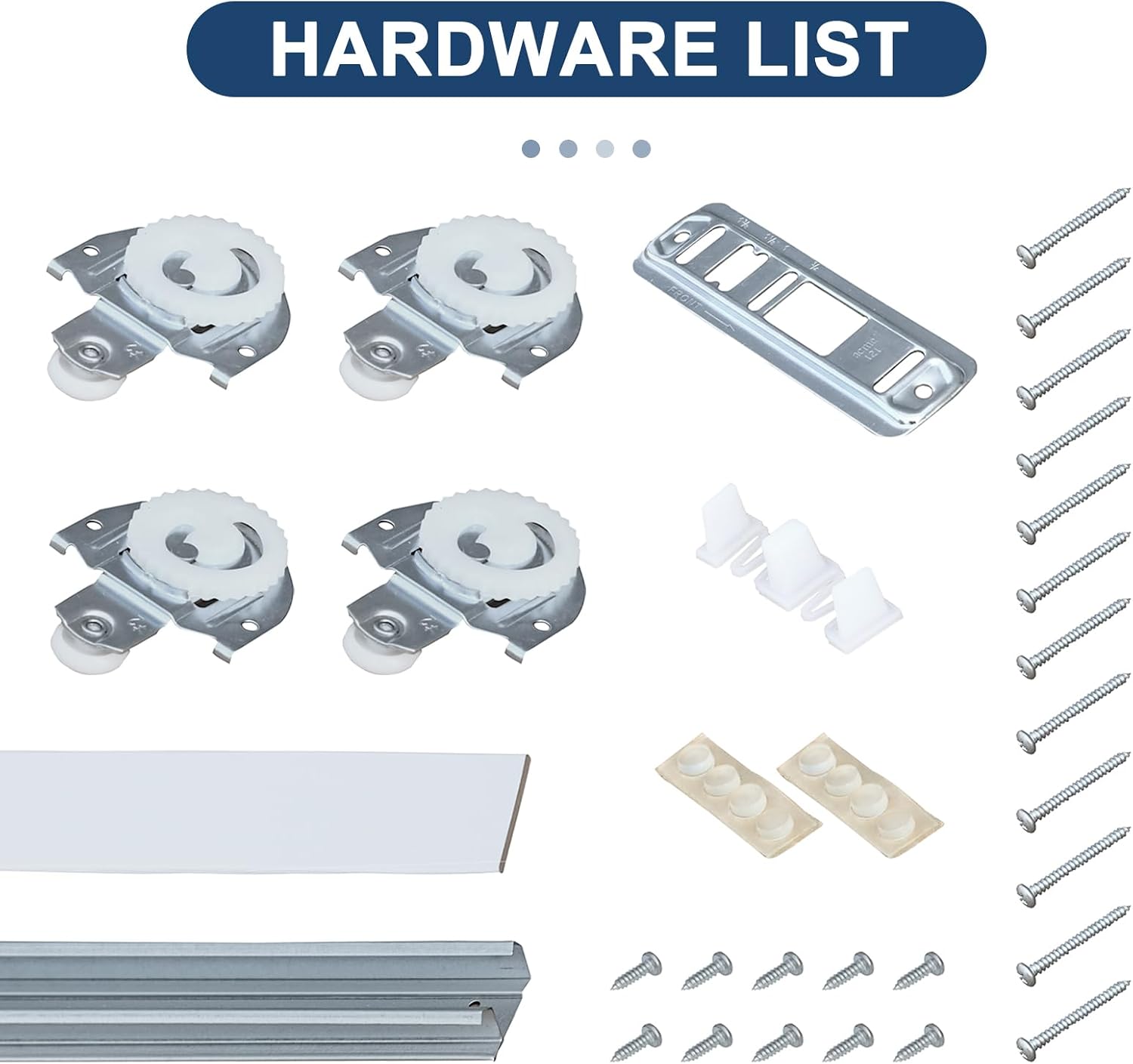 Mirrored Sliding Closet Doors Hardware Kit