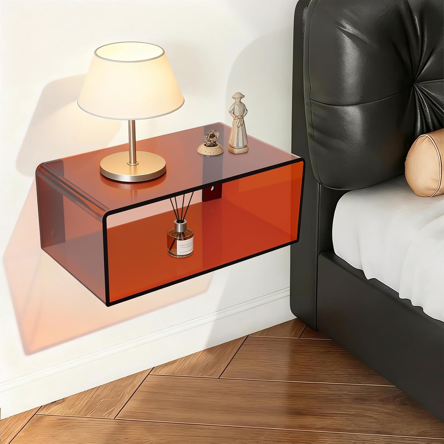Modern Minimalist Acrylic Floating Nightstand