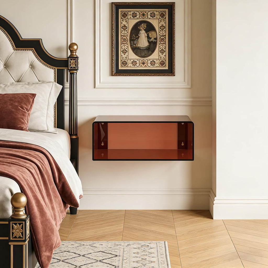 Modern Minimalist Acrylic Floating Nightstand
