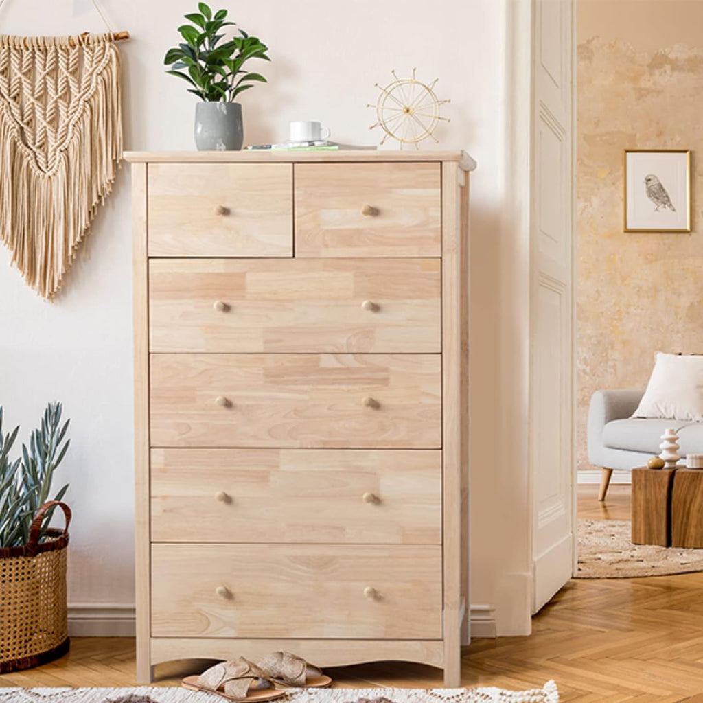 Solid Wood 6 Drawer Farmhouse Dresser