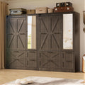 Sliding Door Wardrobe with Mirror LED
